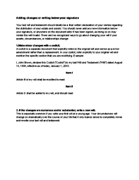 We did not find results for: How To Write Your Own Last Will And Testament