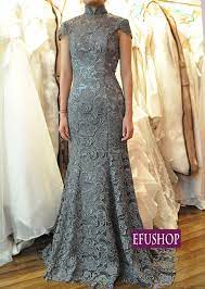 Grey Lace Cheongsam Dress Custom Made Cheongsam Chinese Clothes Qipao Chinese Dresses Chinese Clothing Efu T Model Pakaian Model Baju Wanita Pakaian Pesta