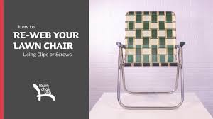 We will make the necessary repairs that will have your furniture looking brand new. How To Re Web Any Lawn Chair Easy Diy Instructions Youtube