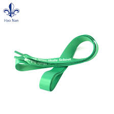Fashion Hot Sale Polyester Custom Logo Ribbon Shoelaces