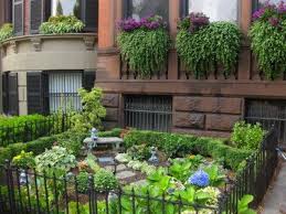 Free Recession Buster Getaway Boston Brownstone Front Garden Front Yard Landscaping Design Front Yard