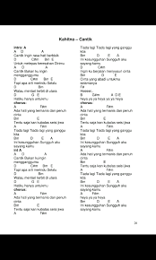 Kali ini kita akan mempelajari kunci gitar ukulele untuk senar 4. Chord Lagu Cantik
