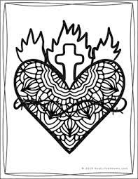 Your email address will not be published. Sacred Heart Of Jesus Coloring Pages 20 Different Designs Tpt