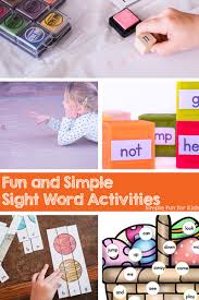 Improve knowedge of vocabulary words with spelling practice from vocabularyspellingcity. Fun And Simple Sight Word Activities For Kids Simple Fun For Kids