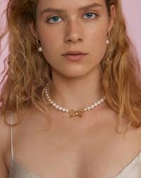 ☆送料 関税込☆Numbering☆RIBBON PEARL NECKLACE #9701☆