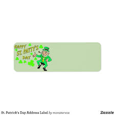 Check spelling or type a new query. St Patrick S Day Address Label Zazzle Com Address Labels Labels Addressing
