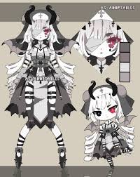 Demon Nun Adoptable Closed By As Adoptables On Deviantart Identity Art Art Demon
