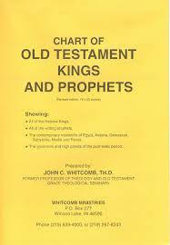Chart Old Testament Kings And Prophets Paper John C