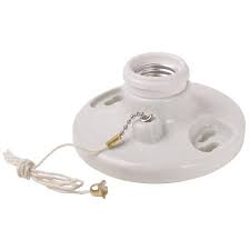 Ceiling fan lights can be used in both summer and winter, which makes them super useful! Legrand 250 Watts 250 Volts White Plastic Ceiling Lamp Holder W Pull Chain Lowe S Canada