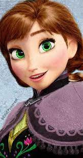Anna As A Brunette With Green Eyes As Eilidh See The Difference Between Strawberry Blonde And Walt Disney Princesses Baby Disney Characters New Disney Movies