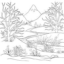 Simple scenery coloring pages free nature kidadl. Landscape Coloring Pages Nature Coloring Pages