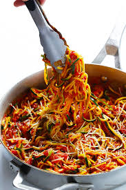 Shake off any excess moisture. Zoodles Marinara Zucchini Noodles With Chunky Tomato Sauce Gimme Some Oven