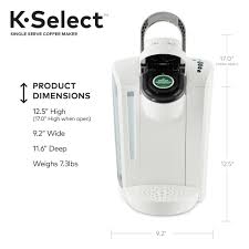Many of the best pod coffee machines also offer either milky capsules for making a homemade flat white, or some with milk wands to help you practice your best pod coffee machine for small spaces. Keurig K Select Single Serve K Cup Pod Coffee Maker Matte White Walmart Com Walmart Com