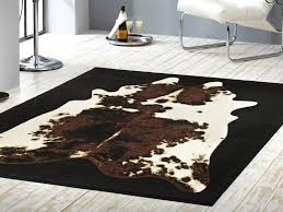 Kuhfell teppich braun aus kunstfell zum top preis kaufen wolldecken shop. Design Velour Teppich Kuhfell Optik 160x230cm Dunord Design