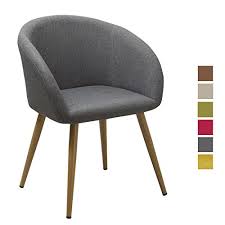 En fonction de la pièce pour laquelle vous souhaitez votre chaise de repas, les critères de choix seront différents. Chaise Salle A Manger En Tissu Lin Gris Design Retro Chaise Scandinave Avec Pieds En Metal
