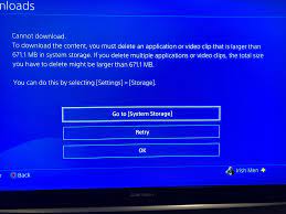 Ps4 Gives Me Error Not Enough Free Space R Ps4
