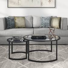At next, our collection of coffee tables range from small and round to marble and glass styles. Evelyn Zoe Contemporary Nesting Coffee Table Set With Glass Top Walmart Com Walmart Com