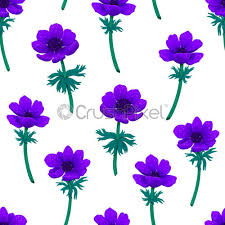 Buy superlative floral pencil on alibaba.com at economical prices. Floral Seamless Pattern Blue Anemones Pattern Color Pencil Digital Illustration Stock Photo Crushpixel