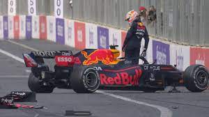Charles leclerc beats lewis hamilton, max verstappen to pole amid crashes charles leclerc on pole again for ferrari, 0.2s ahead of lewis hamilton who found pace in. Watch Late Drama In Baku As Long Time Leader Verstappen Crashes Out And Race Suspended Formula 1