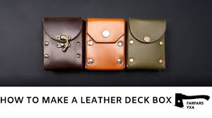 Have you ever been curious on how to create your own custom deck of playing cards?! How To Make A Leather Deck Box Youtube