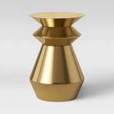 Borrego Hammered Drum Accent Table Brass Project 62 Accent Table Accent Table Decor Metal End Tables