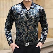 For instance, peacoat is a classic mens floral flower print silk shirts men formal dress. China Floral Shirt Men Dress Shirts Flower Print Casual Silk Shirt China Flannel Shirt And Comfortable Shirt Price