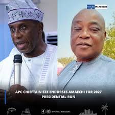 During the funeral service honoring the late Mrs. Princess Patricia Gboloba  Awune Peterside (née Bob-Manuel), Rivers State Governor, Siminalayi Fubara,  and Former Governor Rotimi Amaechi shared pleasantries. Princess Awune is  the mother