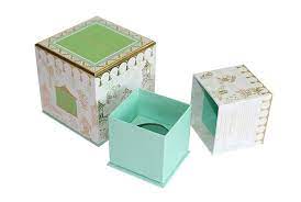 Square Rigid Candle Paperboard Box Paper Candle Paper Gift Box Paper Gifts