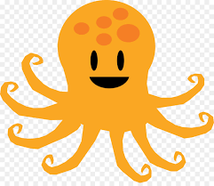 Black danger cartoon octopus characters with curling tentacles swimming underwater. Octopus Cartoon