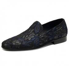 Hot Korean Men S Fashion Embroidery Shoes Light Loafers