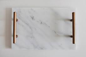 This diy tray will impress your guests at your next cocktail party. Diy Marble Tray Almost Makes Perfect