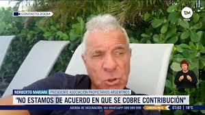 "No estamos para nada de acuerdo" con que se cobre la contribución a los  propietarios extranjeros, dijo el presidente de la Asociación de  Propietarios Argentinos en Uruguay, Norberto Mariani. , ...