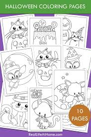 Keep your kids busy doing something fun and creative by printing out free coloring pages. Halloween Coloring Pages For Kids Printable Set 10 Pages
