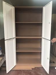 Metal storage cabinet, fohufo lockable steel storage cabinet with doors & adjustable shelves, office storage cabinet for garage, pantry, home office, warehouse, basement (black). Office Cabinets Shop Bonny Furniture