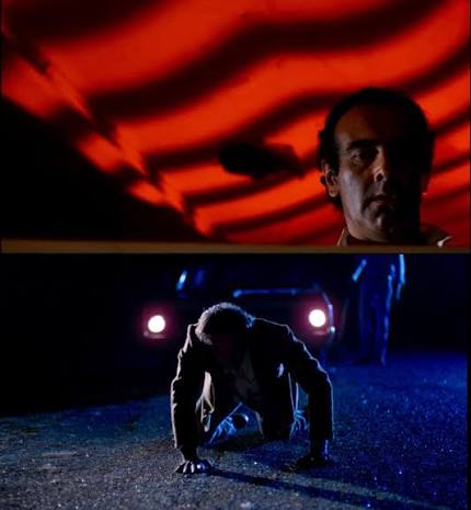 Blood Simple (Joel and Ethan Coen, 1984, USA) #bloodsimple #joelcoen  #coenbrothers #neonoir #noir #filmnoir #indiefilmmaking #indiefilm  #psychologicalhorror #80smovies #1980smovies #filmlighting #filmcolor  #movie #oldmovies #cinematography ...