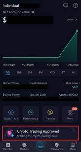 • then click on 'crypto trading' to request permission. Webull Cryptocurrency Trading Now Available The Money Ninja