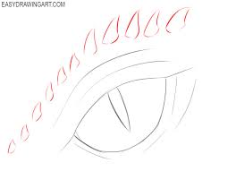 Dragon easy simple dragon outline dragon drawings easy full dragon drawing easy free download best dragon drawing easy on. How To Draw A Dragon Eye Easy Drawing Art