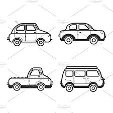 Collection Of Cars Illustration Graphic Design Programs Car Illustration