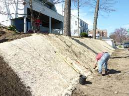 How S That Curlex Holding Up Mod Remod Erosion Control Landscaping A Slope Landscaping On A Hill