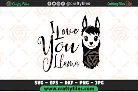 Download I Love You Llama Mama Llama Cur Fil Graphic By Crafty Files Creative Fabrica PSD Mockup Templates