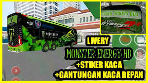 Livery bussid bimasena sdd by bos livery auto vehicles. Bussid Livery Monster Energy Hd Bussid Livery Gratis Youtube