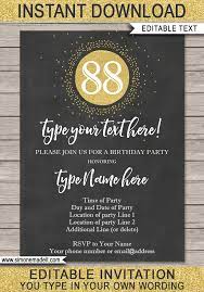 Birthday parties are fun for kids and adults of all ages, and creating an invitation is an important step in the party planning process, because invitations ensure people know to to open the invitation, name the person celebrating a birthday. Chalkboard 60th Birthday Invitations Template Editable Printable Diy