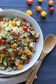 Market Quinoa Salad With Fresh Mozzarella Vanilla And Bean Vegetarian Recipes Recipes Healthy