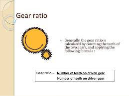 Gear Ratio Generally The Gear Ratio Is Calculated By Counting The Teeth Of The Two Gears And Applying The Followin How To Apply Power Mechanical Design