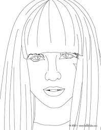 Lady gaga coloring pages are a fun way for kids of all ages to develop creativity, focus, motor skills and color recognition. Lady Gaga Face View Close Up Coloring Page More Lady Gaga Coloring Sheets On Hellokids Com People Coloring Pages Lady Gaga Face Star Coloring Pages