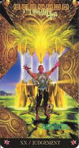 Judgement tarot card in a career reading. The Tarot Of Eli The Starman Tarot Key 20 Judgment The Thoth Tarot Atu 20 The Aeon