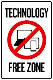 Technology Free Zone Warning Sign Poster 12x18 Sign Poster Signs Technology