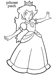 Customize the letters by coloring with markers or pencils. Princess Peach Coloring Pages Free Printable Princess Peach Coloring Pages