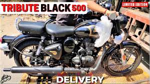 Royal Enfield Classic 500 Tribute Black Delivery Limited Edition Youtube