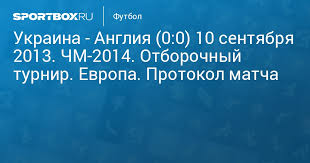 Обзор матча чемпионата европы 2020. Ukraina Angliya 0 0 10 Sentyabrya 2013 Chm 2014 Otborochnyj Turnir Evropa Protokol Matcha